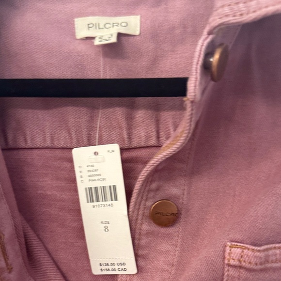 Pilcro Sleeveless Mauve Denim Dress Size 8 NWT - Picture 2 of 7